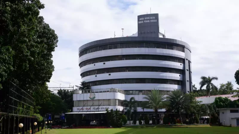 Keterangan foto : Gedung Bundar Kejaksaan Agung, Selasa (10/10/2023)