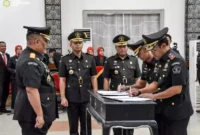 Keterangan foto : Kepala Kantor Wilayah Hukum dan HAM R. Andika Dwi Prasetya Lantik 176 Pejabat Baru di Lingkungan Kemenkumham Jabar, (Kamis, 12/10/2023) 