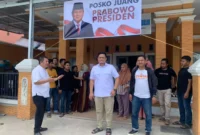 Keterangan foto : Dewan Pimpinan Cabang Partai Gerindra Kabupaten Tanah Bumbu resmikan Posko Juang Prabowo Subianto Presiden 2024, Senin (15/10/2023)
