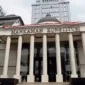 Keterangan Foto : Gedung Mahkamah Konstitusi di Jakarta, (Senin, 16/10/2023) 