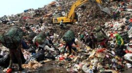 Keterangan foto : Perkembangan Proyek Lelang Pengolahan Sampah menjadi Energi Listrik (PSEL) berbasis teknologi ramah lingkungan di kota Bekasi, Selasa (17/10/2023)