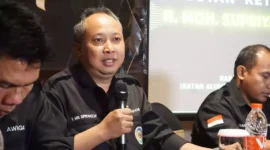 Keterangan foto; Awal kemenangan Indonesia, Relawan MMD Sambut Deklarasi Ganjar-Mahfud, Rabu (18/10/2023)