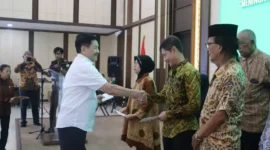 Keterangan foto : Pengurus Daerah (PENGDA) Keluarga Besar Purna Adhyaksa (KBPA) DKI Jakarta lakukan pengukuhan Pengurus Cabang (Pengcab) KBPA Se DKI JAKARTA untuk kepengurusan periode 2023-2027, Kamis (19/10/2023)