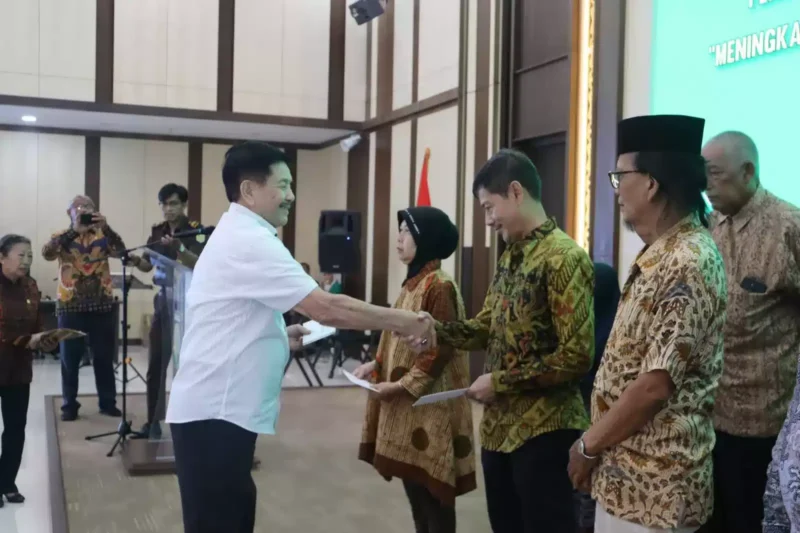 Keterangan foto : Pengurus Daerah (PENGDA) Keluarga Besar Purna Adhyaksa (KBPA) DKI Jakarta lakukan pengukuhan Pengurus Cabang (Pengcab) KBPA Se DKI JAKARTA untuk kepengurusan periode 2023-2027, Kamis (19/10/2023)