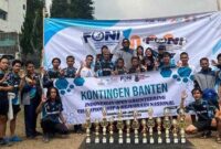 Keterangan foto : Atlet Kontingen yang berasal dari Provinsi Banten, (Minggu, 22/10/2023)