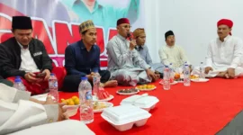 Keterangan foto : Relawan-Relawan  Ganjar dan Mahfud di Banten Melakukan Marhabanan dan Sholawatan, Senin (23/10/2023). 