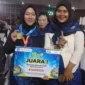 Keterangan poto : Puji Faujiah, salah satu Siswi peraih Juara 1 Lomba Fiksi Tingkat Nasional Tahun 2023
