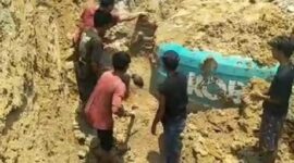 Keterangan foto : Aktifitas galian tambang di lebak, Kamis (26/10/2023)
