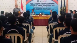 Keterangan foto : Lapas Narkotika Kelas IIA Gunung Sindur melaksanakan Pelatihan Kemandirian Komoditas Teknik Pembenihan dan Pembesaran Ikan Gurame bagi WBP, Selasa (31/10/2023)