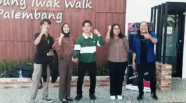Keterangan foto : Relawan Pendukung Prabowo - Gibran di Palembang, (Minggu, 5/11/2023) 