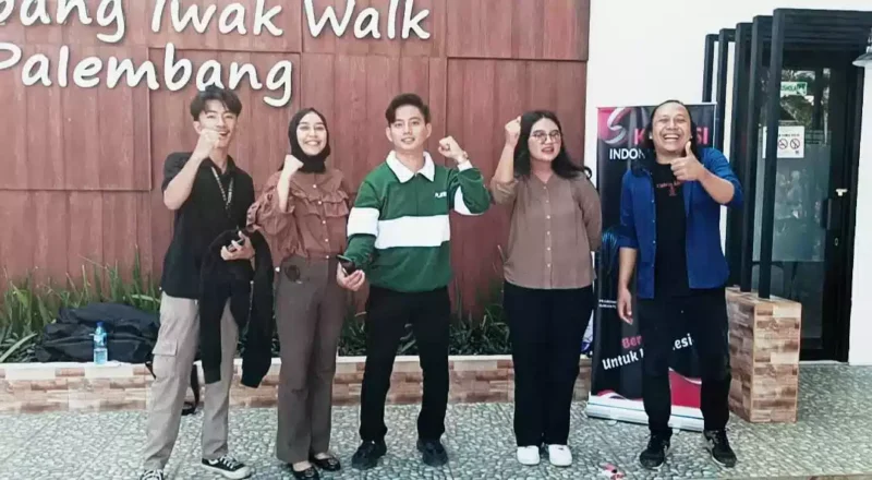 Keterangan foto : Relawan Pendukung Prabowo - Gibran di Palembang, (Minggu, 5/11/2023) 