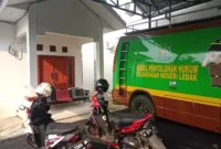 Keterangan foto : Rumah Dinas Kepala Kejaskaan Negeri (Kajari) Lebak yang berada persis sebelah kantor menjadi sorotan, Jumat (10/11/2023)