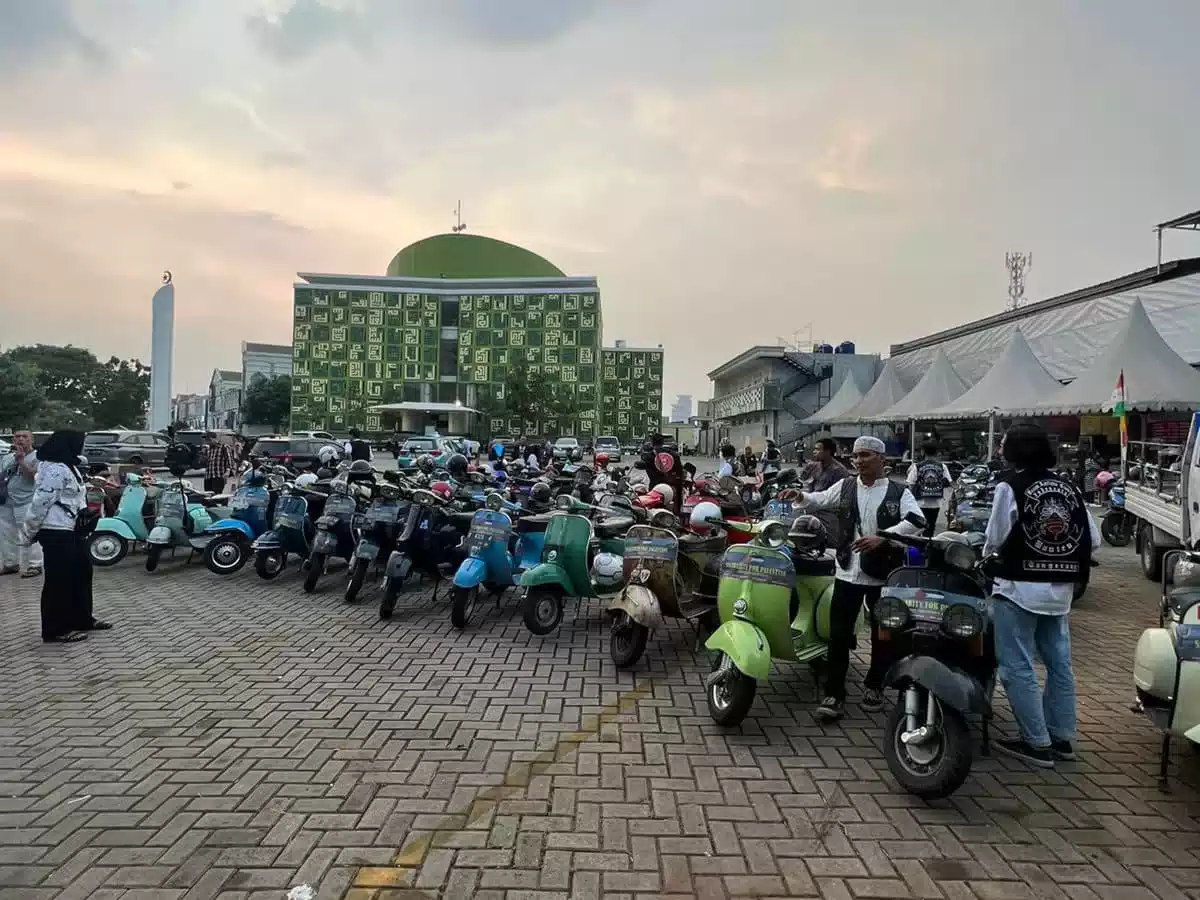 Vespa Antique Club (VAC) Gelar Riding dan Doa Bersama Untuk Palestina I Teras Media