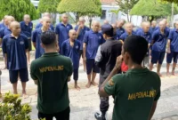 Keterangan foto : Warga binaan Pemasyarakatan baru lapas Cirebon dituntut patuhi Tata tertib, (Selasa, 14/11/2023)