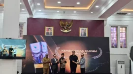 Keterangan foto : Kemenkumham RI Raih Terbaik Kedua Penghargaan GERMAS Awards 2023,(Selasa, 14/11/2023) 