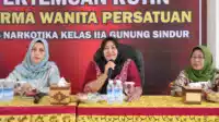 Ketua DWP Lapas Narkotika Gunung Sindur Ny. Retno Cahyadi Gelar Pertemuan Perdana I Teras Media