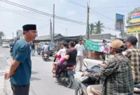Galang dana yang diselenggarakan oleh komunitas pemuda bersatu kayu agung