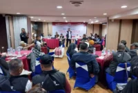 Keterangan foto : Diskusi Politik Akal Sehat yang diselenggarakan oleh organisasi kemasyarakat Gerakan Rakyat Galang Kemajuan (GERAK GAMA) dan Proamin, Kamis (23/11/2023)