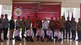 Keterangan foto : 5 Orang Narapidana Terorisme Ikrar dan Janji Setia Pada NKRI disaksikan Langsung KadivPas Kemenkumham Jabar Kusnali, (Jum'at, 24/11/2023) 