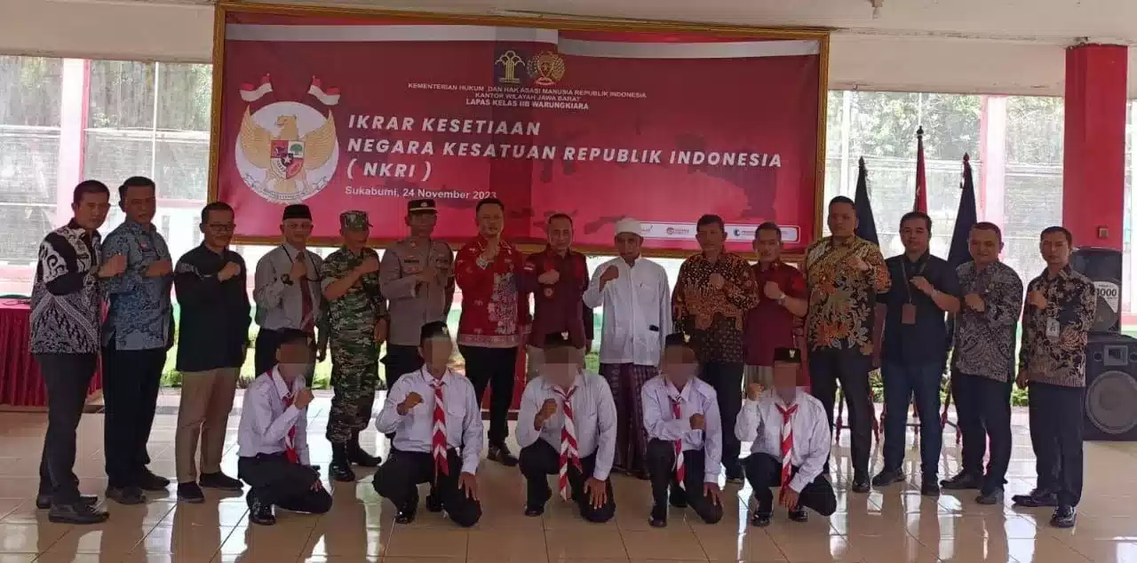 Sebanyak 5 Narapidana Terorisme Ikrar dan Janji Setia Pada NKRI, Begini Rangkaiannya I Teras Media