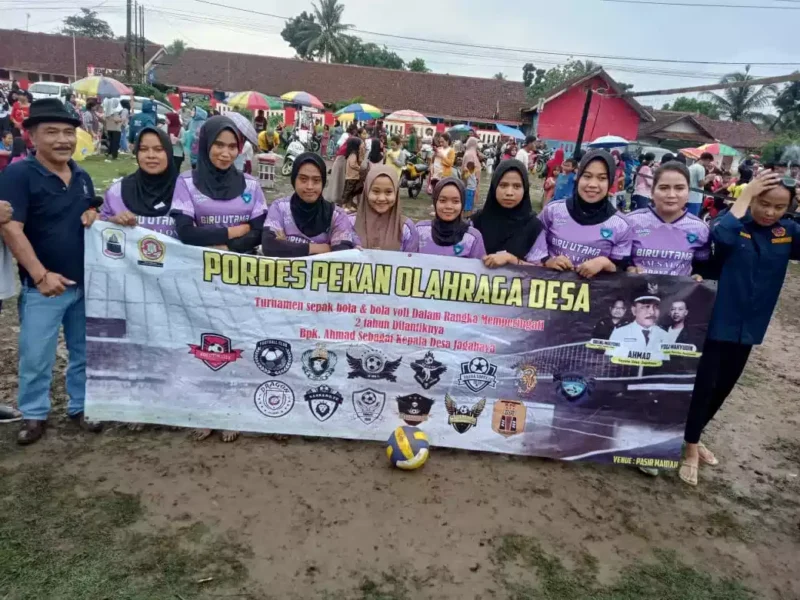 Keterangan foto : Pekan Olahraga Desa (Pordes) kembali sukses digelar Pemerintah Desa Jabagaya, Kecamatan Warunggunung, Kabupaten Lebak, Sabtu (25/11/2023)