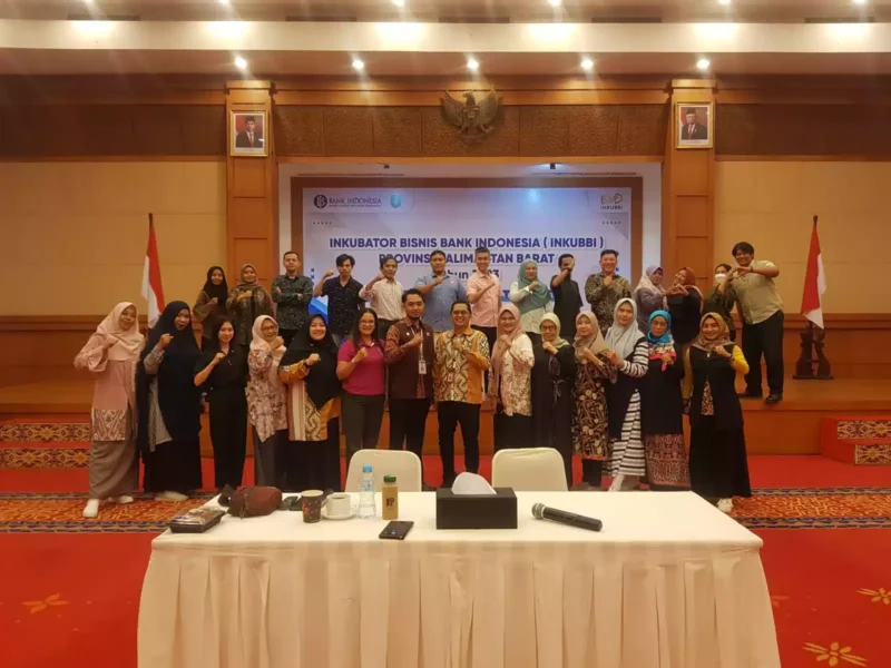 Keterangan foto : Bank Indonesia bekerjasama dengan Pemerintah Daerah Kalimantan Barat kembali menggelar kegiatan Inkubator Bisnis Bank Indonesia (INKUBBI) yang menjadi kegiatan andalan setiap tahunnya, Selasa (28/11/2023)