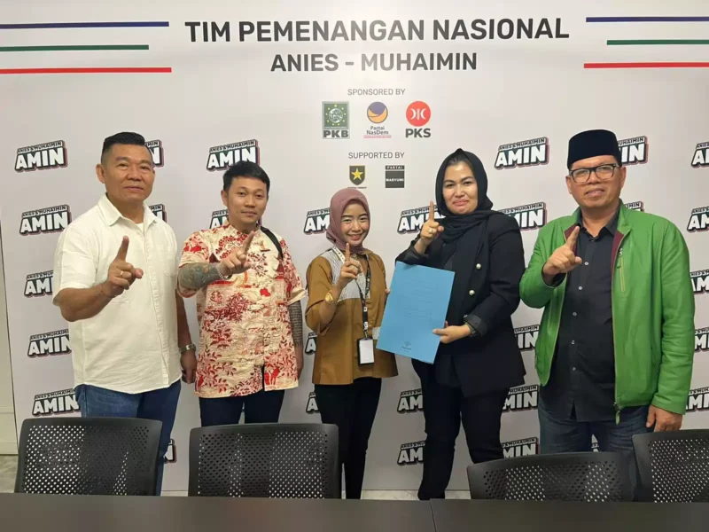 Keterangan foto : ProAmin, sebuah lembaga yang dianggap strategis dalam mendukung langkah Calon Presiden dan Calon Wakil Presiden (Capres-Cawapres) Anies Baswedan-Muhaimin Iskandar (Amin), resmi menjadi bagian integral dari Timnas pemenangan Amin, Selasa (27/11/2023