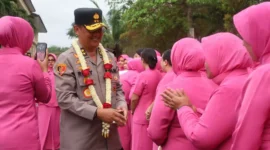 Keterangan foto : Polda Banten menggelar acara pisah sambut pimpinan baru dari Irjen Rudy Heriyanto kepada Irjen Abdul Karim, Senin (27/11/2023) kemarin.