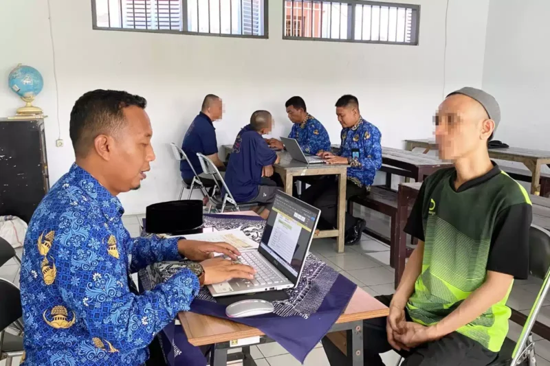Keterangan foto : Lapas Cirebon Terima Narapidana Terorisme Baru, Petugas Laksanakan Asesmen ISPN Profilling, (Rabu, 29/11/2023) 