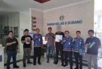 Keterangan foto : PK Bapas Subang Terima 1 Narapidana Pembebasan Bersyarat dari Lapas Subang, (Rabu, 29/11/2023)