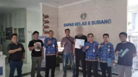 Keterangan foto : PK Bapas Subang Terima 1 Narapidana Pembebasan Bersyarat dari Lapas Subang, (Rabu, 29/11/2023) 