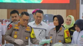 Keterangan foto : Kapolda Lampung Inspektur Jenderal (Irjen) Helmy Santika mengatakan penggagalan upaya penyelundupan itu dilakukan selama Oktober - November 2023.