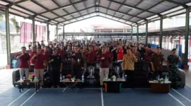 Keterangan foto : Lembaga Pemasyarakatan Narkotika Kelas IIA Bandung sukses melaksanakan penutupan program rehabilitasi sosial tahun 2023.