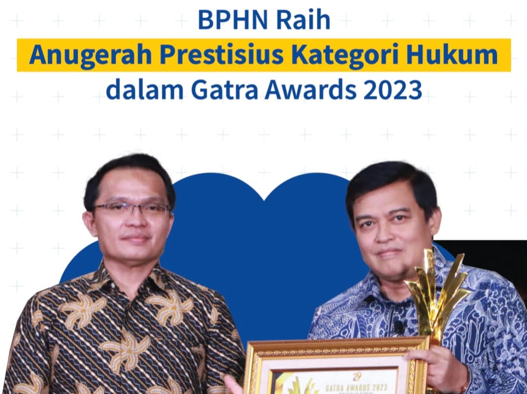 BPHN Kemenkumham Raih Anugerah Prestisius Kategori Hukum dalam Gatra Awards 2023 I Teras Media