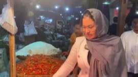 Keterangan foto : Hj Camellia Panduwinata Lubis, seorang kader PKB, melakukan inspeksi mendadak (sidak) ke Pasar Induk Kemang, Bogor, Jumat (17/11/2023)