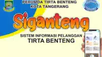 Pelayanan Apk Ponsel Cerdas SiGanteng Perumda Tirta Benteng Capai 30 Ribu Unduhan I Teras Media