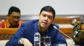 Keterangan foto : Anggota Komisi I DPR RI yang juga merupakan politisi partai Golkar, Dave Laksono, Sabtu (2/12/2023)