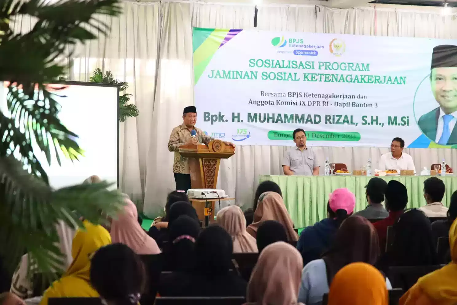 Muhammad Rizal Politisi PAN Gelar Sosialisasi Jaminan Sosial BPJS Ketenagakerjaan di Kota Tangerang I Teras Media