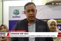 Keterangan foto : Pembicara utama dan dosen tamu Tri Adhianto, Minggu (3/12/2023)