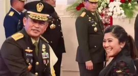 Keterangan foto : Ketua Komisi I DPR RI, Meutya Hafid bersama KASAD TNI AD, Jendral Maruli Simanjuntak, Minggu ,( 3/12/2023)