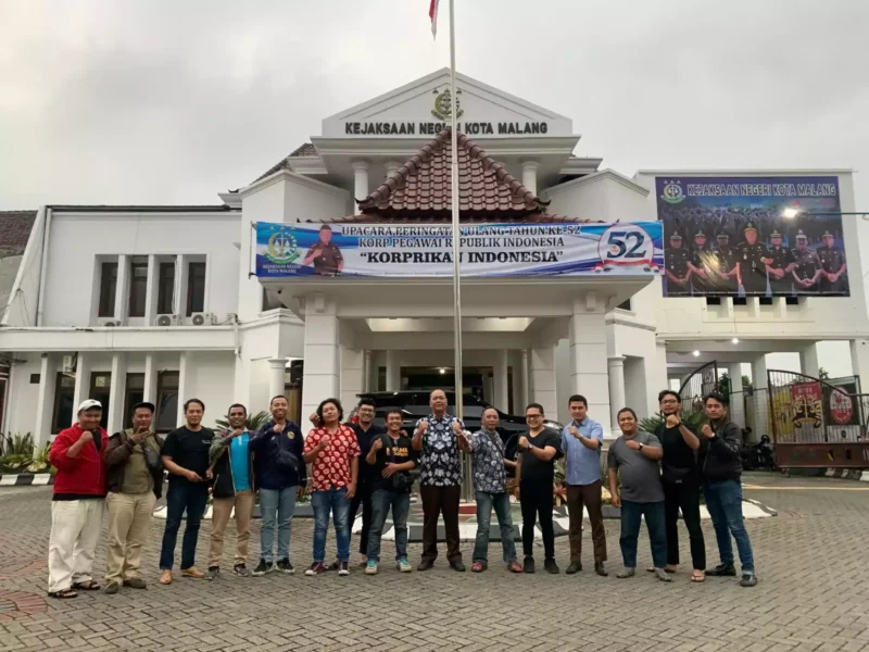 Keterangan foto : Kedekatan Kepala Kejari Kota Malang dengan Pokja Media Adhyaksa, Senin (4/12/2023)