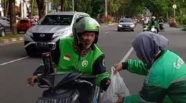 Keterangan foto : penipuan yang dialami oleh Berlay, driver aplikasi Shopeefood yang mengalami modus “Tikung Paket” pada Minggu, 3 Desember, 2023 di Jakarta.