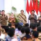 Keterangan foto : Presiden Joko Widodo (Jokowi) meluncurkan sertipikat tanah elektronik hari ini, Senin (4/12/2023) di Istana Negara, Jakarta