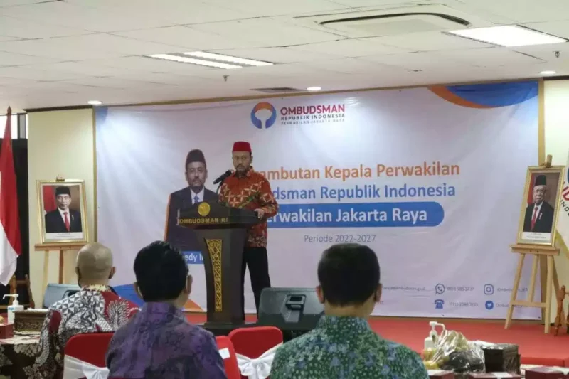 Keterangan foto : Ombudsman RI Perwakilan Jakarta Raya sebagai lembaga negara pengawas pelayanan publik melalui Dedy Irsan selaku Kepala Perwakilan Ombudsman Jakarta Raya, Sabtu (20/1/2024)