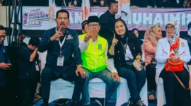 Keterangan foto : Calon Presiden Republik Indonesia nomor urut 1, Anies Rasyid Baswedan, melanjutkan rangkaian kampanye nasionalnya dengan kunjungan ke Bumi Rafflesia, Bengkulu, 