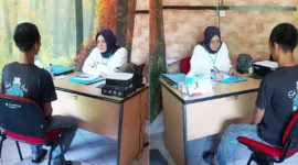 Keterangan foto : Warga binaan lapas Cirebon cek kesehatan mental dan jiwa, (Sabtu, 16/12/2023) 