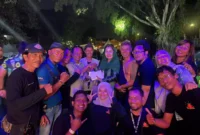 Keterangan foto : Camellia Panduwinata Mewarnai Kota Bogor dengan Kebaikan di Konser Kemanusiaan 'Free Palestina'", Senin (18/12/2023)