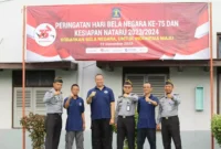 Keterangan foto : Sebanyak 3 Narapidana Terorisme Ikuti Upacara Hari Bela Negara ke -75, (Selasa, 19/12/2023)