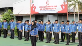 Keterangan foto : Lapas Cirebon Laksanakan upacara peringatan hari ibu ke-95 Tahun 2023, (Jum'at, 22/12/2023) 