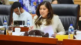 Keterangan foto : Wakil Ketua Tim Kampanye Nasional (TKN) Prabowo-Gibran, Meutya Viada Hafid, Sabtu (23/12/2023)
